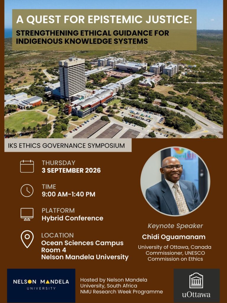 IKS Symposium Nelson Mandela University Poster, September 3 2026